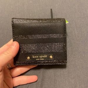 Kate Spade sparkly wallet - stripes